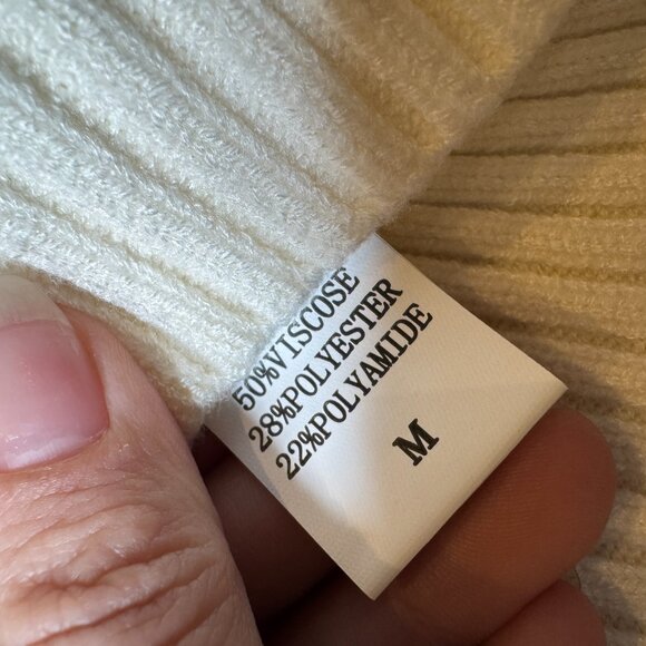 Luna Ivy 3D Strawberry Knit Cream Short Sleeve Sweater Size M NEW WITH TAG - Picture 6 of 7